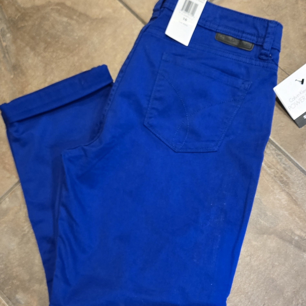 Calvin Klein Jeans Blue Ankle Cropped Pants